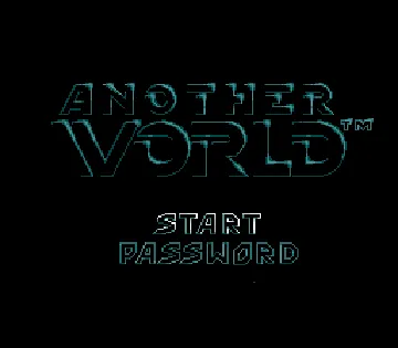 Another World (Europe) screen shot title